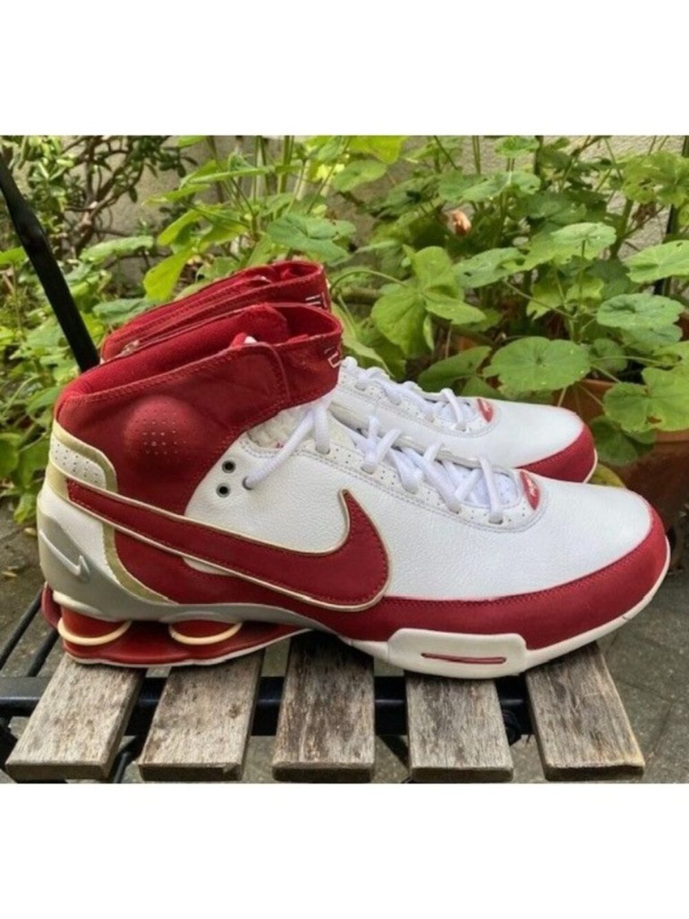 Nike Shox Elite 2 TB Basketball Shoes Men's Size 13 Varsity Red White 316904-161